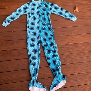 Adult Cookie Monster onsie